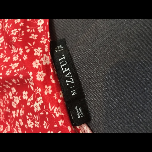 Zaful Red Skater Dress Sz M - Picture 2 of 3